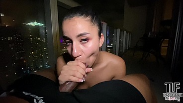 SEXY ARAB NEIGHBOR SUCKS DICK FOR RENT MONEY - ROXIE SINNER