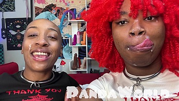 Ebony Anal Submissive Slut BBC Stuffed by Master FFM Threesome