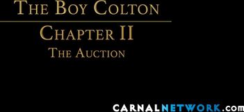 The auctioneer Jonah Wheeler with the buyer  burrowed their dicks inside Colton's one