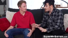 Serena Santos and her stepbro are caught fucking by Sawyer Cassidy and her stepbrother