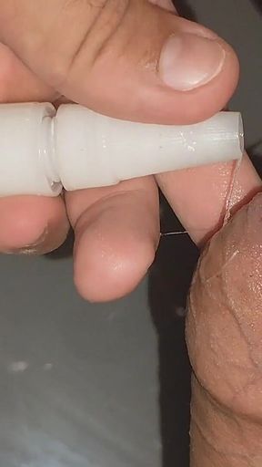 Extreme Method of Gluing the Glans with Super Glue.