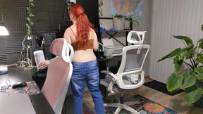 Buttcrack Exposed Dusting Home Office