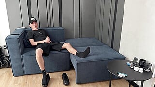 Guy jerked off and CUM in Nike Air Max Plus TN