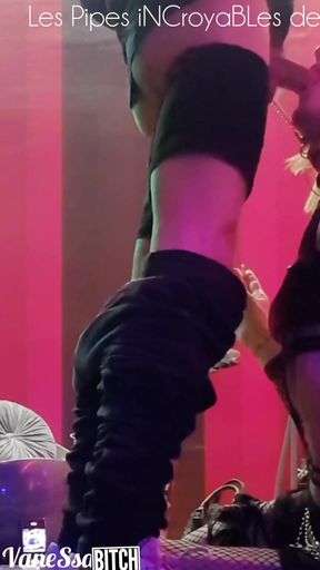 (makingoff⁴ View G) Sex Slave in Front of a Beautiful Cock in Facefucking, Slut Takes a Cum Shower