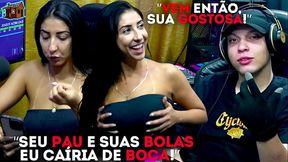 A Gostosa da Renatinha Mello deu em cima do apresentador, ser&aacute_ que rola uma grava&ccedil_&atilde_o porn&ocirc_ com os dois? - Podcast P&aacute_pum no Barraco!