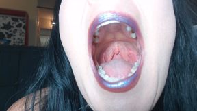 Deep Inside Tongue Teeth Uvula Throat