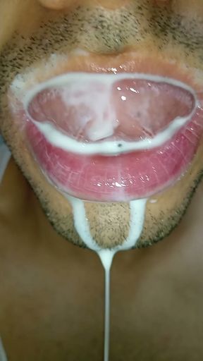 Cum in my mouth, play with your cum, and swallow it, sexy, femboy, trans, gay naughty, tongue, sloopy, six pack&hellip;   Clip 1