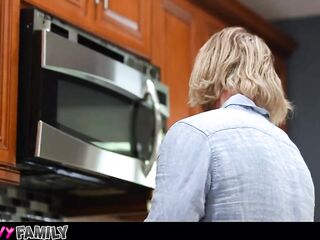 MyPervyFamily - Stepdad Can't Resist Teen's Small Snatch - Daisy Fox