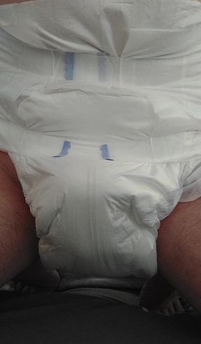 Hard cock diaper pee ????????????