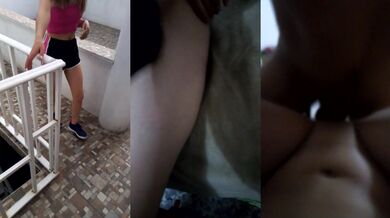 SEX with MY ASS NEIGHBOR after GOING FOR A RUN