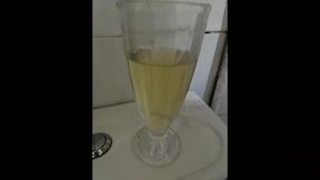Pissing In A Glass And All Over Toilet Seat