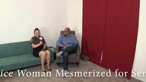 Mesmerized Police woman uses mouth service 05