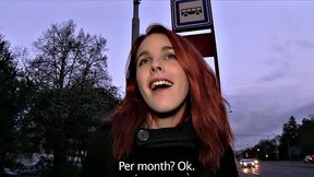 Spanish Redhead Gives Stranger A Ride On Her Bubble Butt - POV