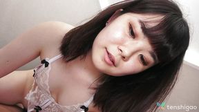 Japanese brunette Ayumi Honda seductively enjoys intimate moments with her lover