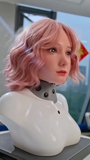 Blonde wig on mannequin