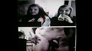 Young babes Sam and Jess watching live sex show