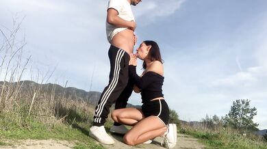 Busty Petite Latina Goddess Gets Roughly Fucked in Public Park