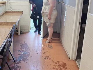 The service technician arrived to repair the laundry machines - (big beautiful woman Ssbbw, Overweight Booty, Large Ass, Thick