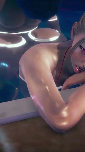 Fucking a Big Boobed Chick in the Pool - Hentai