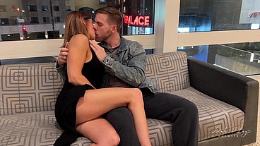 Hotwife date ends with a hotel creampie