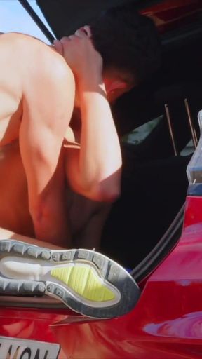 Thrilling moment from "FULL SCENE STAXUS : MY COLLEAGUE CAN'T RESIST THE EXHILARATION AFTER TRAINING"