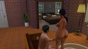 Fucking Mina Bai in Front of Her Husband