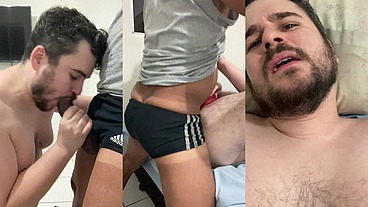 mamando o pauzão do paizão do X