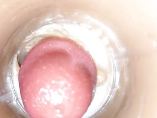 Camera 4k Inside Unfathomable Vagina Captures Massive Dose Spunk flow of Semen ASMR