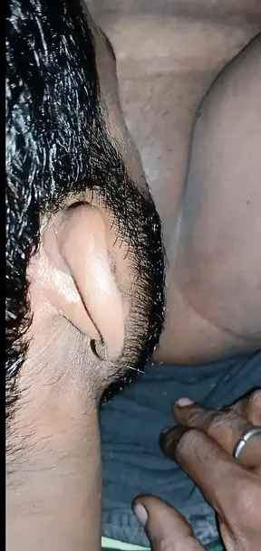 Girlfriend gets sucked until he cums
