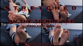 Stretched On The Tickle Bed Foot View Only- Starring Smokin Rose and LewdLigu(X)