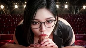 petite korean gamer stepsister flashes tight asian pussy [ai]