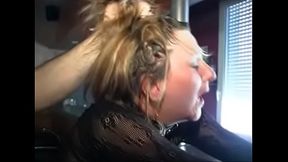 French maid takes a hard spanking and BDSM