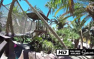 Noelle easton and kissa sins are all wet for johnny sins