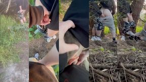 Amateur Boys in Sneakers Cruising in the Woods - Home made video