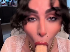 Seductive Trans Girl Plays With Her Hard Dick
