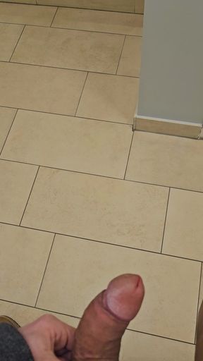 jerking off in a public stairwell