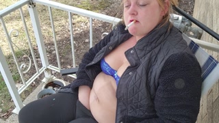 Front porch smoke!