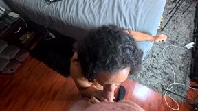 Getting my fat pussy FUCKED DOGGY STYLE after BLOWJOB