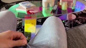 slutty mom's sis plays with big dick in amateur sex