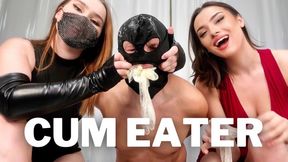 Cum Eating Punishment From Cruel Dommes