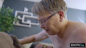 Grandma Ilse Is as Horny as a 20-year-old, Her Young Arabian Stallion Loves Her Plump Body