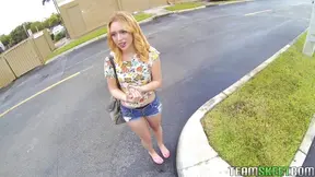 Teen Takes Cash Offer for Sultry Pussy Pleasures and Sweet Favors