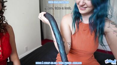 Roommate's live lesbian FFM surprise fuck sesh caught on cam