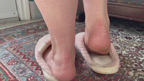 Step-Mom Makes Son Smell her Stinky Slippers and Worship Feet