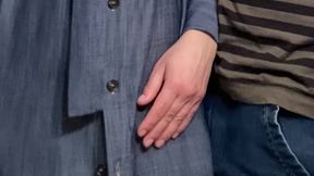 Omg! Old Perv Fingering Best Pussy in Subway