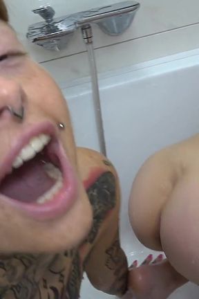 Lesbian Enema Bath Fun