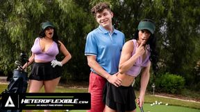 HETEROFLEXIBLE - Cantine Boy Ander Wolfson Disguises As Golfer Drake Von&#039;s Girlfriend To Get Fucked