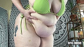 Slow Motion BBW Bikini Fat Jiggling and Ass Shaking