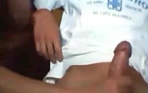 Two twinks making each other cum on webcam