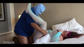 BBW Cherry Jayne gets creampied by blackbred in her adult film debut